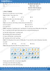 Đề kiểm tra học kì 1 Toán 2 Chân trời sáng tạo - Đề số 5